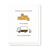 Housewarming Card - Hired Movers