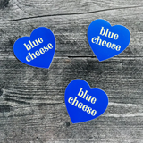 Heart Shaped Sticker - Blue Cheese