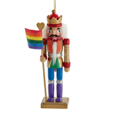 Kurt Adler Wooden Gay Pride Nutcracker Ornament