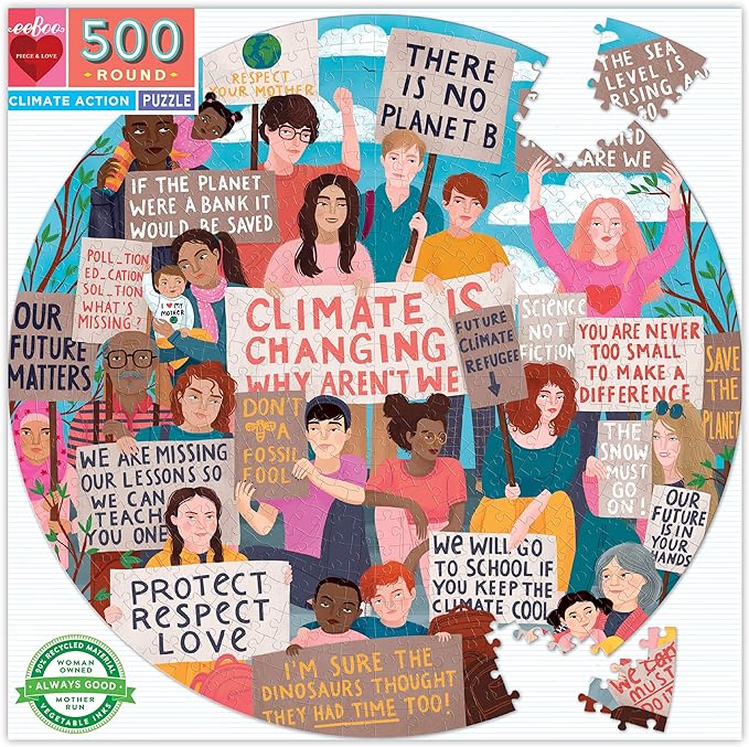 Eeboo 500 Piece Puzzle Climate Action