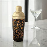 Confetti Glass Cocktail Shaker w/ Stainless Steel Top