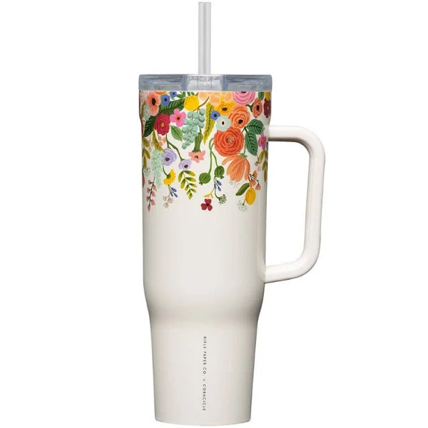 Corkcicle 40oz. Rifle Cruiser Garden Party Cream