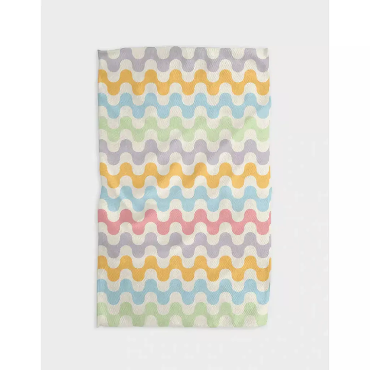 Geometry Tea Towel Wobble Colors