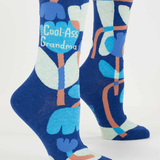 Blue Q Women's Crew Socks 'Cool Ass Grandma'