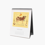 Rifle Paper Co. 2026 Desk Calendar - Cheese