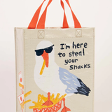 Blue Q Handy Tote 'I'm Here to Steal Your Snacks'