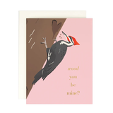 Wood You be Mine Valentine's Day Card