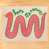 Alphabet Studios Birthday Card -  Snake