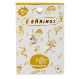 Yellow Owl Vial Earrings Ducks