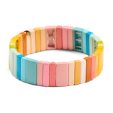 Malibu Sugar On Vacay 1 Tall Tile Bracelet - Pastels