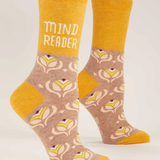 Blue Q Crew Socks Mind Reader