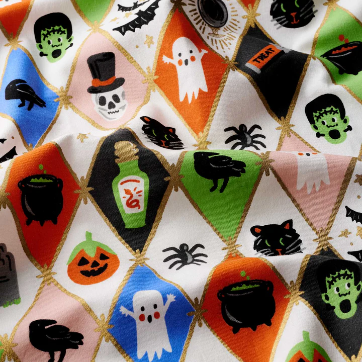Rifle Paper Tea Towel - Halloween Argyle
