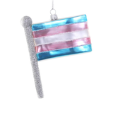 Cody Foster Glass Trans Flag Ornament