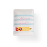 Always Write Trinket Tray & Apple Earrings Set