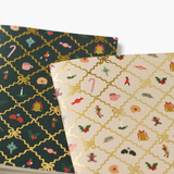 Rifle Paper Pair of Pocket Notebooks - Christmas Argyle