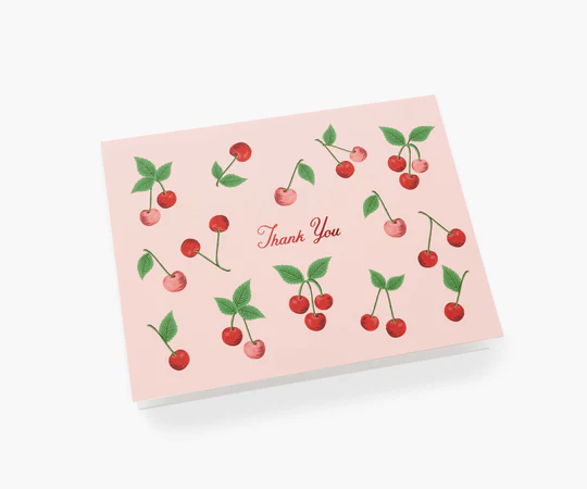 Rifle Paper Co. Thank You Card - Cherries