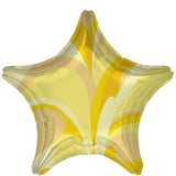 18" Gold Macro Marble Foil Star