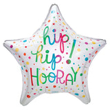 22" Hip Hip Hooray Star Foil Balloon