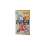 Medium Linen Book Storage Box - For the Love of Cooking