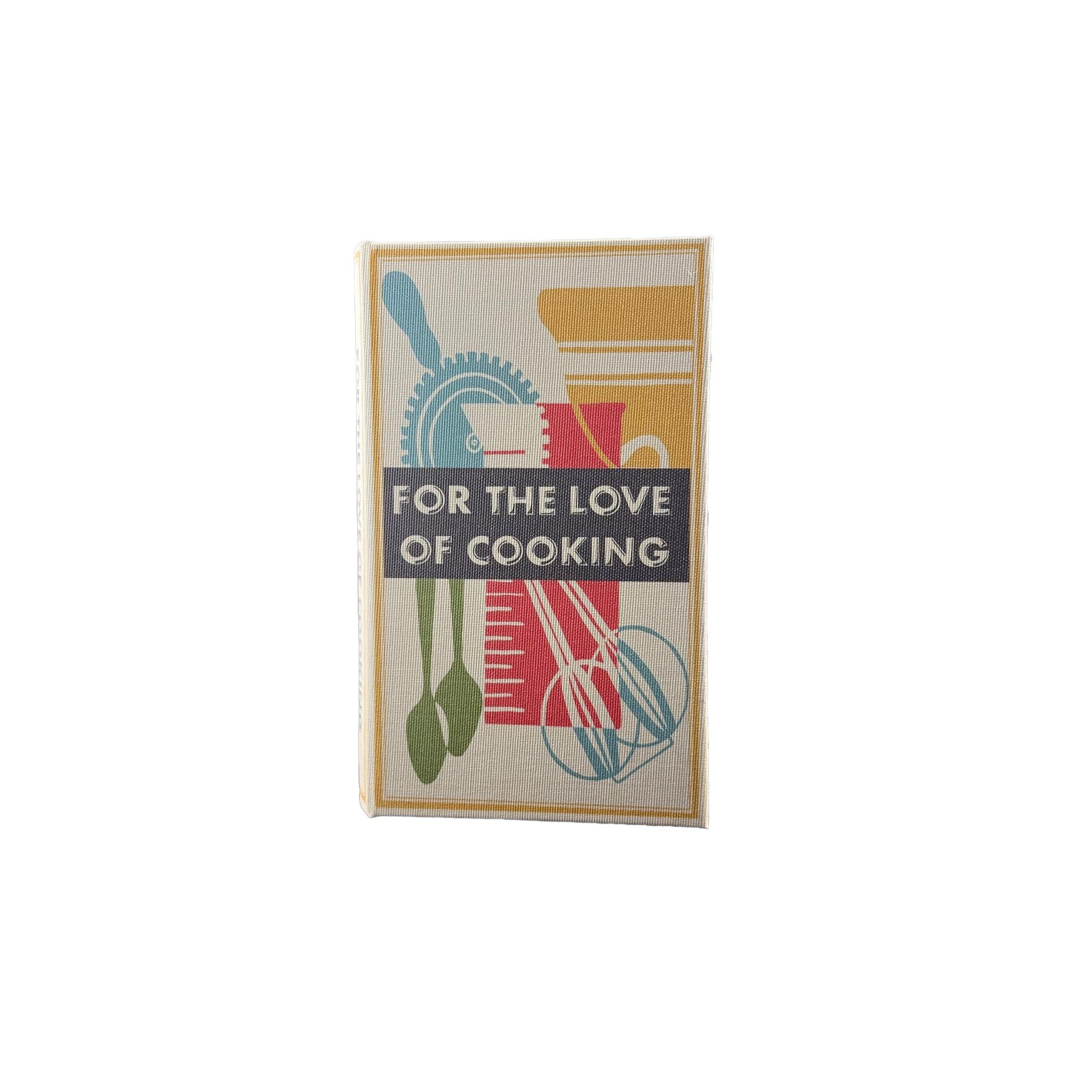 Medium Linen Book Storage Box - For the Love of Cooking