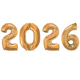 JUMBO 34" 2026 Balloons -  Gold