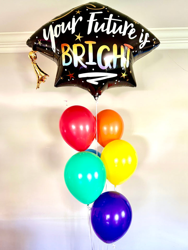 Future is Bright Graduation Balloon Bundle