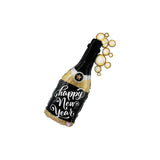 39" New Year Champagne Bubbles Bottle Balloon