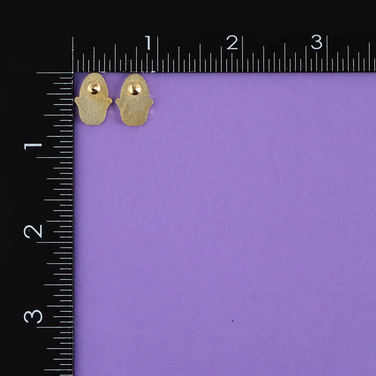 Enamel Stud Earrings -  Corn
