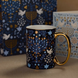 Rifle Paper Co. Porcelain Mug - Laurel Menorah