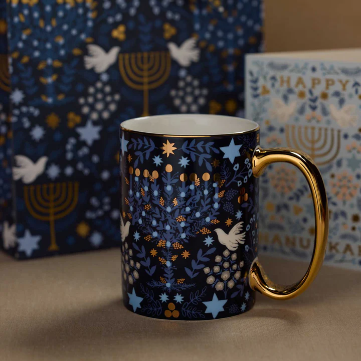 Rifle Paper Co. Porcelain Mug - Laurel Menorah