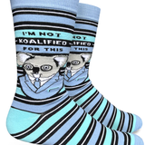 Groovy Things Co. Men' s Crew Socks 'I'm Not Koalified for This'