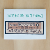 Alphabet Studios Birthday Card -  Not Old, Vintage