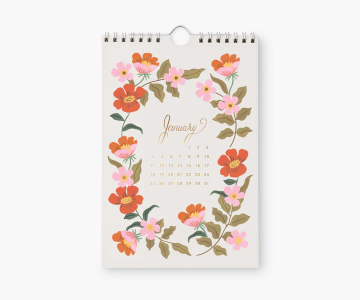 Rifle Paper Co. 2026 Kitchen Calendar - Strawberry Fields