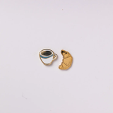 Yellow Owl Vial Earrings Coffee & Croissant
