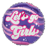 17" Let's Go Girls Foil Balloon