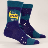 Blue Q Men's Socks 'Big Space Nerd'