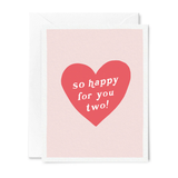 So Happy for You Two Wedding Card