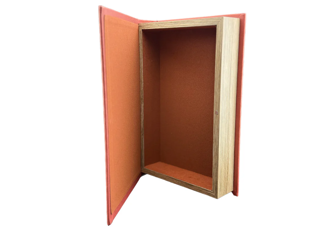 Large Linen Book Storage Box - The Secret of Cooking