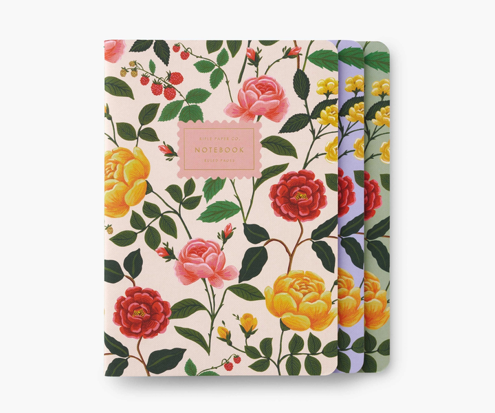 Rifle Paper Notebooks set of 3 Roses