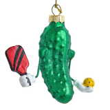 Kurt Adler Pickleball Cucumber Ornament