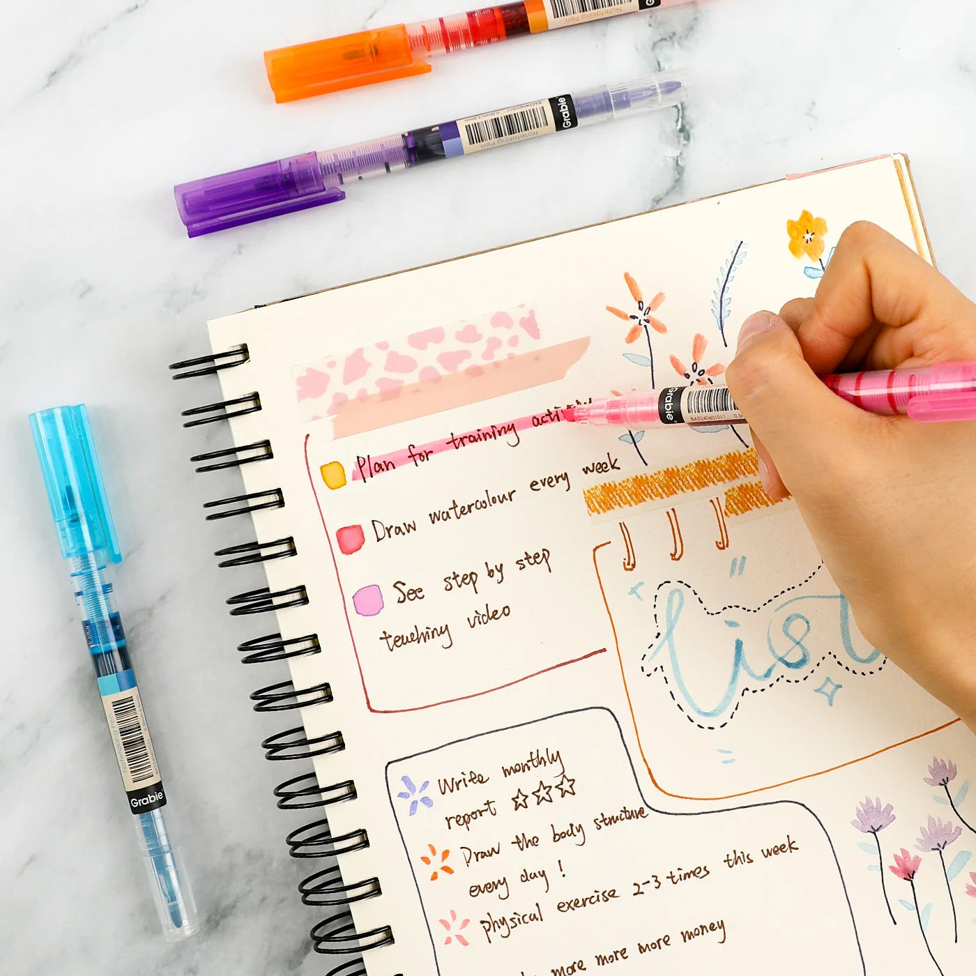 Grabie Dual-Tip Notetaking Pen Set