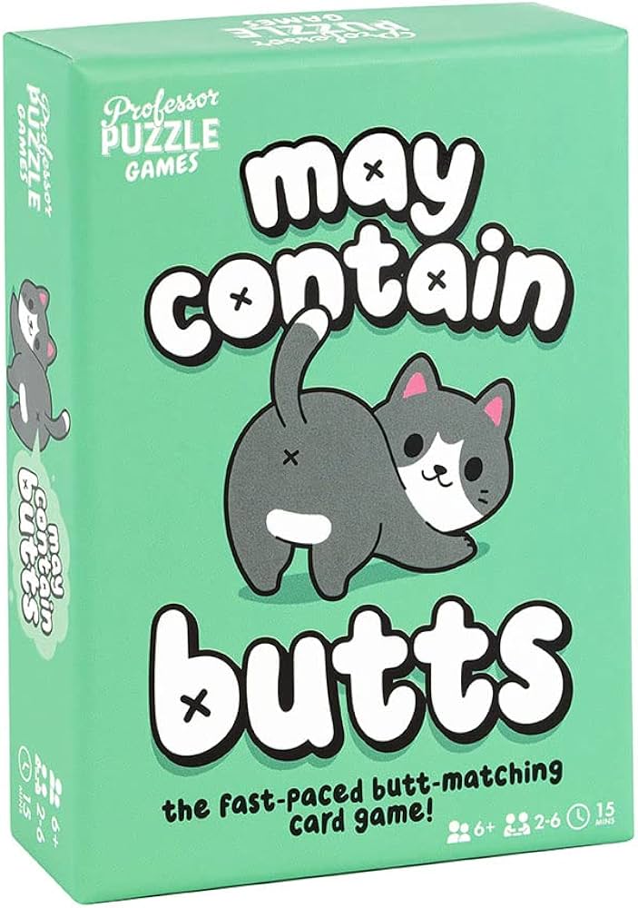 May contain butts card game professor puzzle