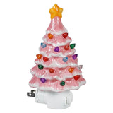 Transpac Pastel Christmas Tree Night Light - Assorted