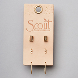 Courtney Stud Trio - Gold / Pyrite