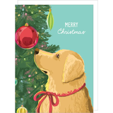 Dog w/ Ornament Holiday Card