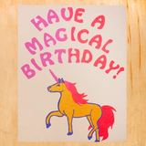 Alphabet Studios Birthday Card -  Magical Unicorn