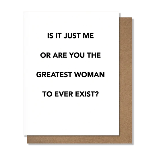 Pretty Alright Goods Mother's Day Card - Greatest Woman