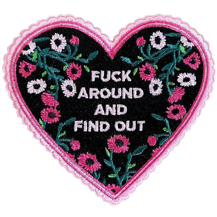 Groovy Things Fuck Around and Find Out Heart Patch