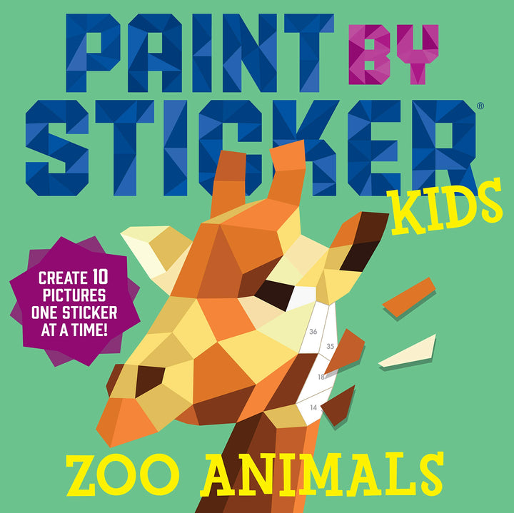 Paint By Sticker Zoo Animals Book