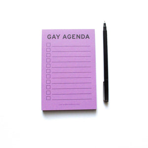 GAY AGENDA notepads